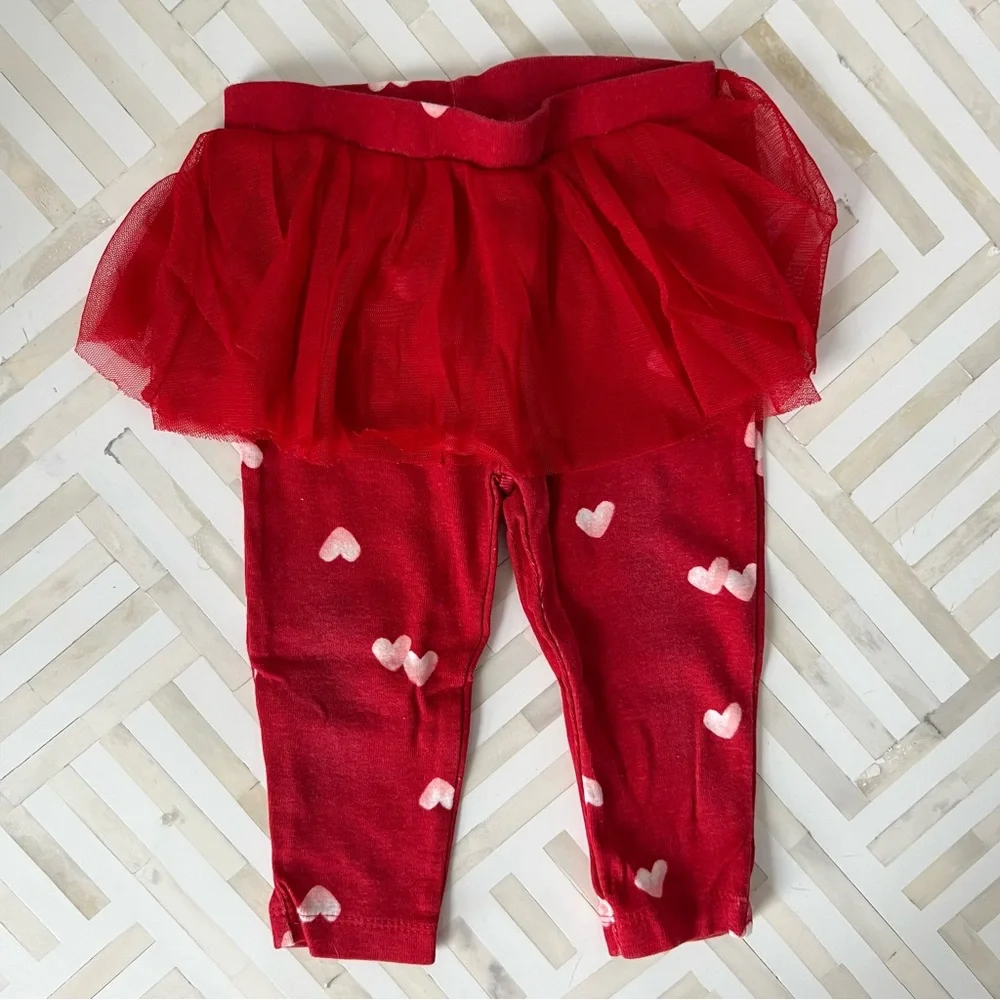 CARTERS Much Love Bodysuit & Tutu Leggings 2pc Set, 9mo